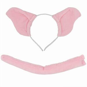 6926 Pig Costume Accessoriess Set Pig Ears Headband Tail